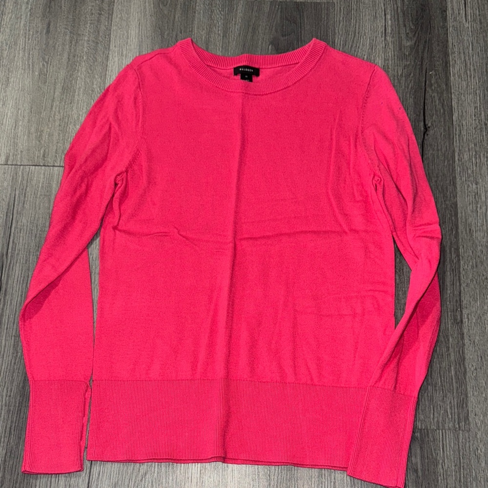 Halogen Fuchsia Crew Neck Sweater